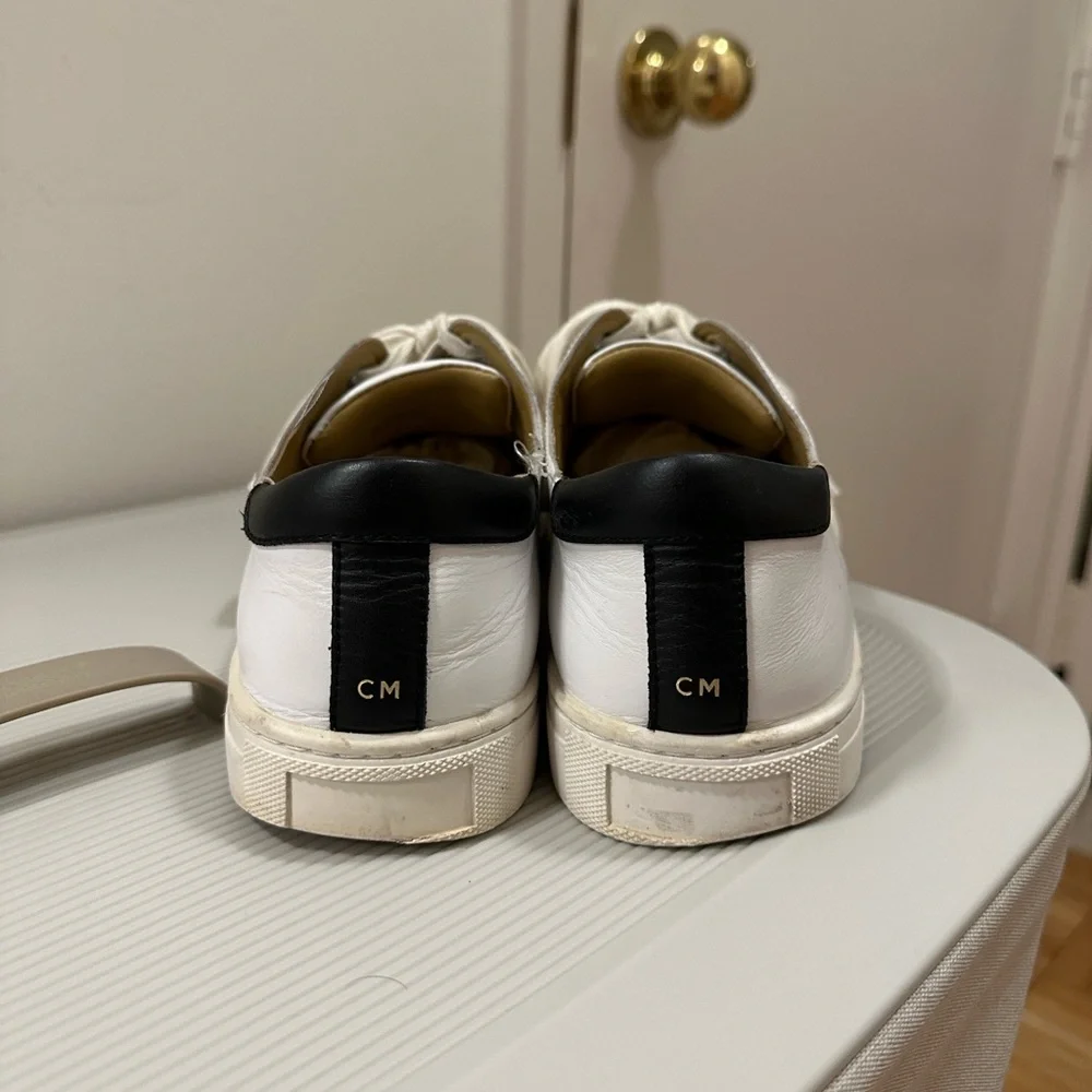 Club Monaco White Leather Sneakers - Picture 5 of 11